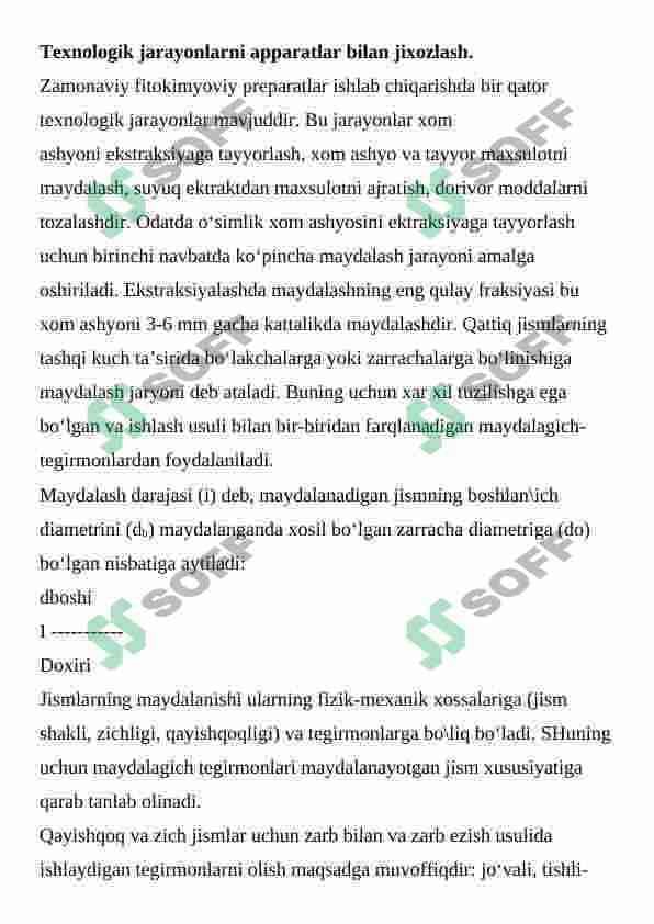 Texnalogik  jarayonlarda  qo’llaniladigan apparatlar turlari 3