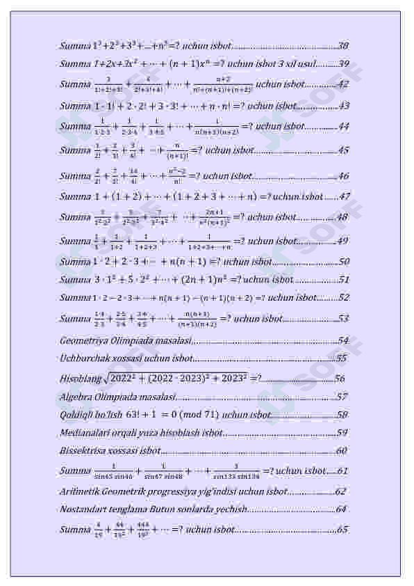 Matematika formulalar isboti 1-qism 3