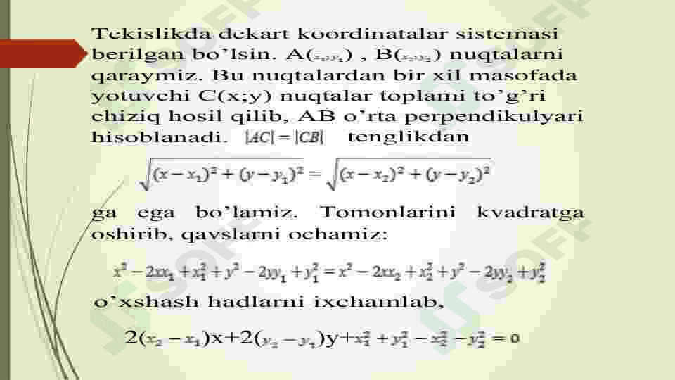 Tekislikda toʻgʻri chiziq tenglamalari 3