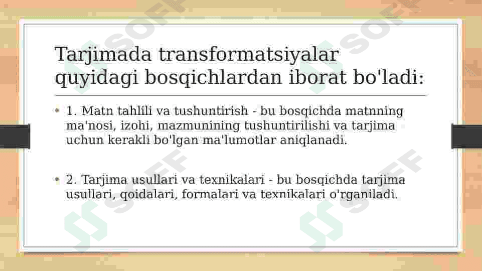 Tarjimada transformatsiyalarni qo'llash 3