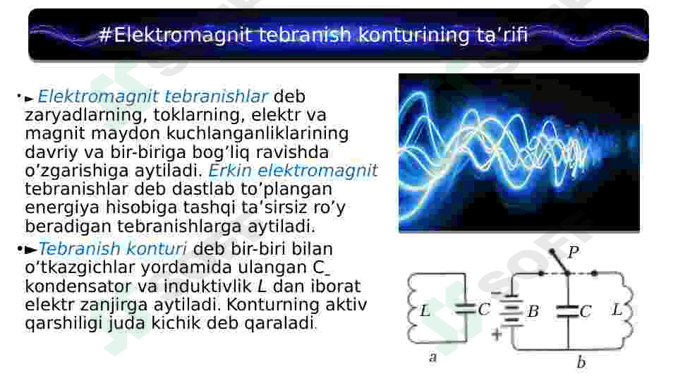 Elektomagnit tebranish konturi 3
