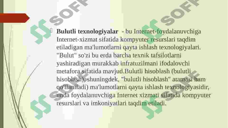 Bulutli va blokcheyn texnologiyalari bilan ishlash. 3
