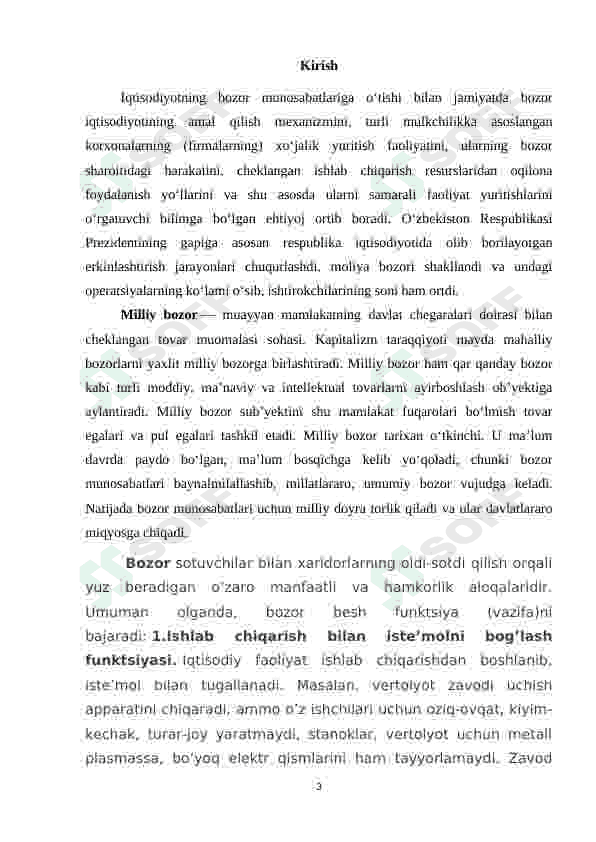 O‘zbekistonda milliy bozorni shakillantirish va rivojlantirish muammolari 3