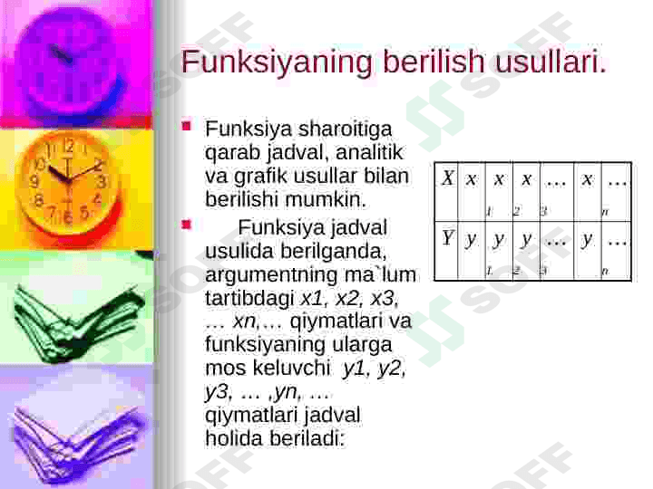 Funksiya, funksiyaning xossalari, funksiya differensiali 3
