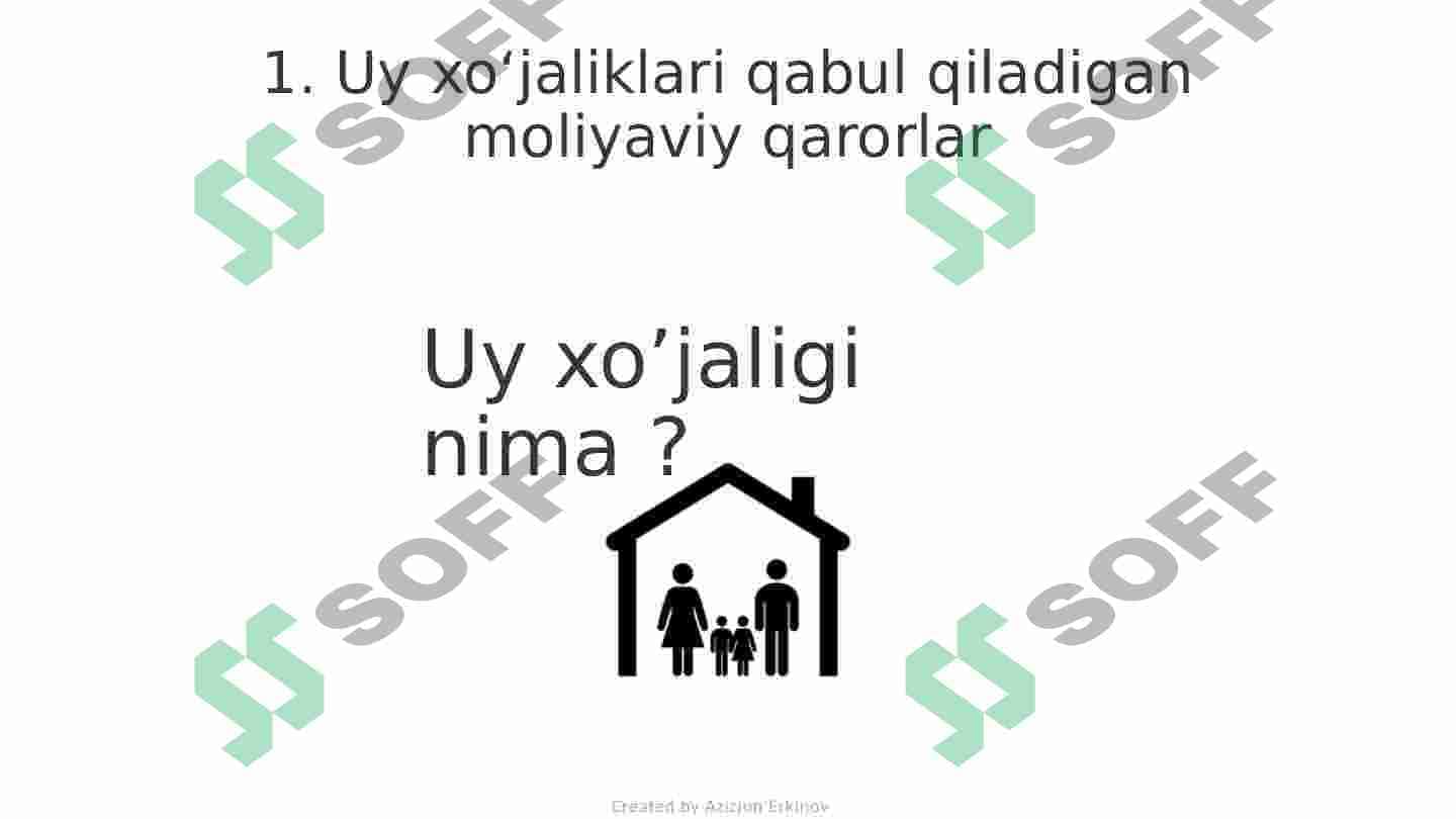 Moliyaviy qarorlar 3