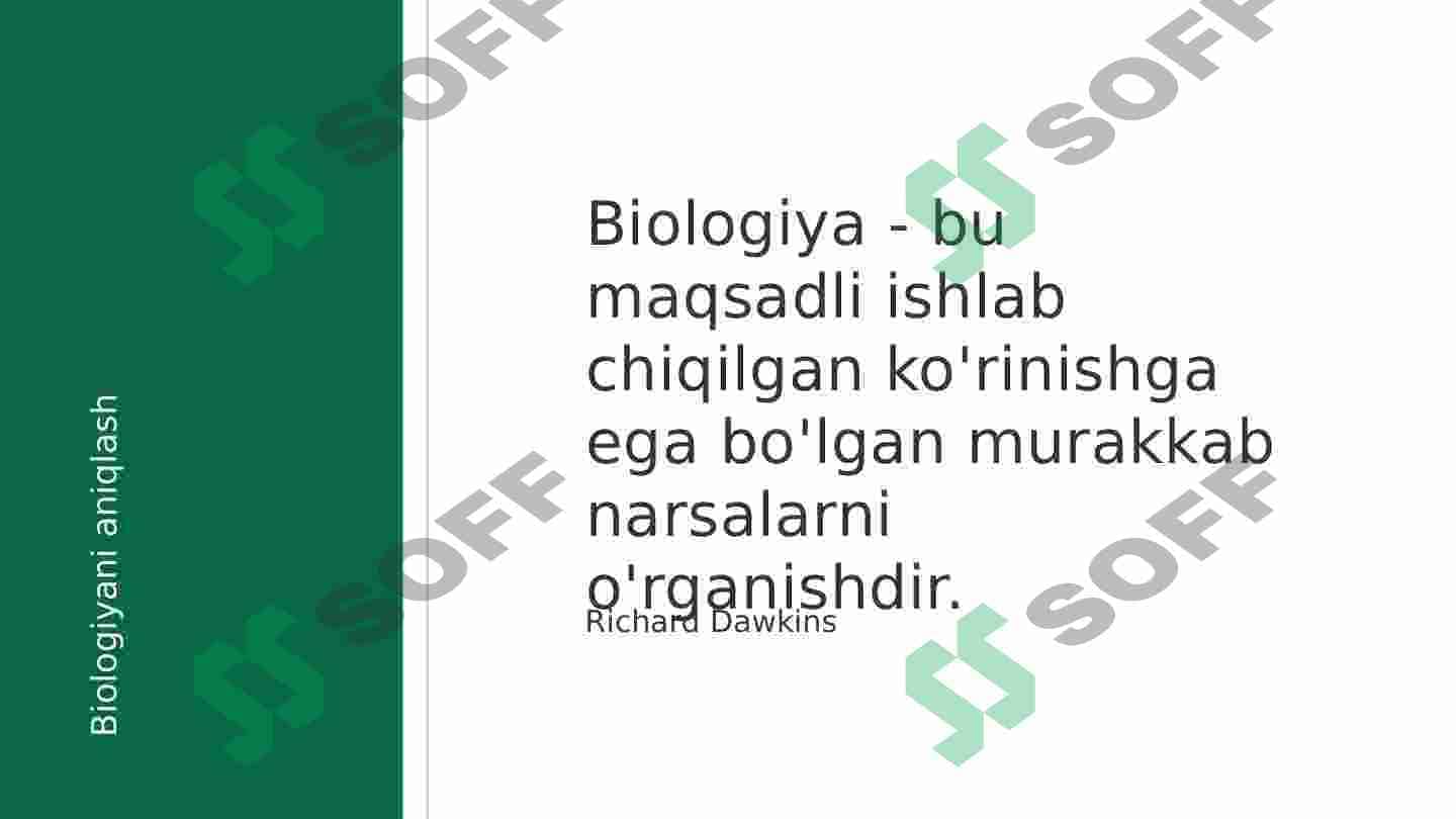 Hujayraning asosiy nazariyasi va tuzilishi. 3