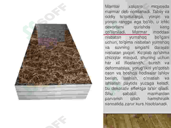 Devorbop marmar va granit materiallarini ishlab chiqarish 3