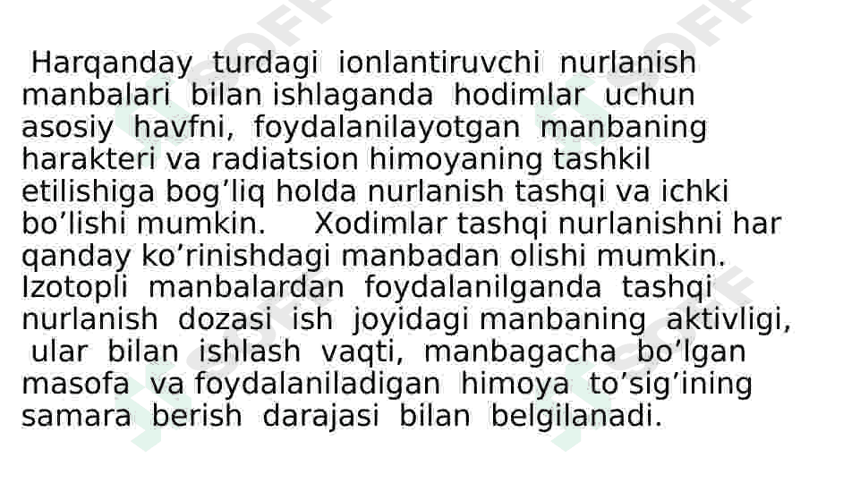 MavzuDPMlarda INMlardan foydalanilganda dozimetrik va   radiometrik nazorat o‘tkazishning asoslari 3