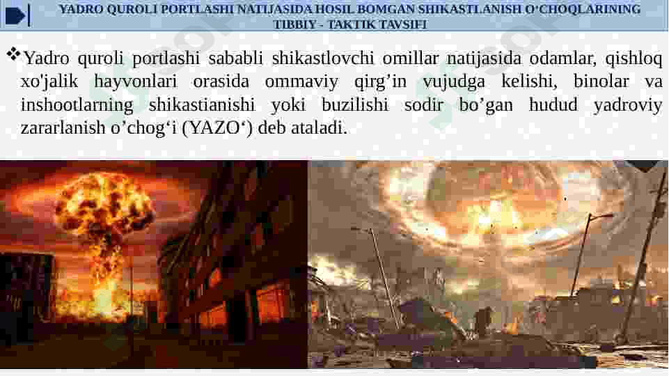 FAVQULOTDA VAZIYATLARDA RADIATSION, KIMYOVIY VAZIYATLARNI BAHOLASH. 3