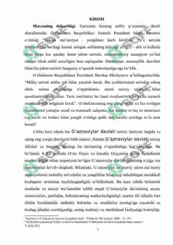 G’aznaviylar davlatining o’zbek davlatchiligida tutgan o’rni va roli 3