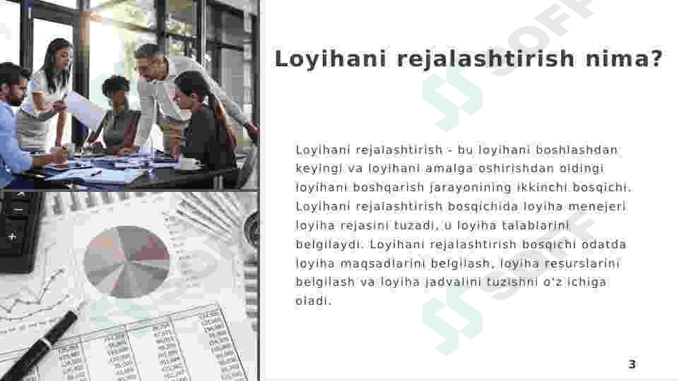 Loyihalarni rejalashtirish mavzusida taqdimot 3