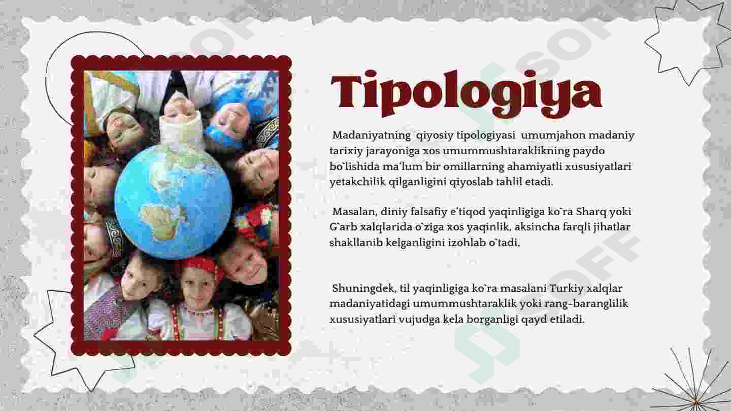 Madaniyatlar tipologiyasi 3