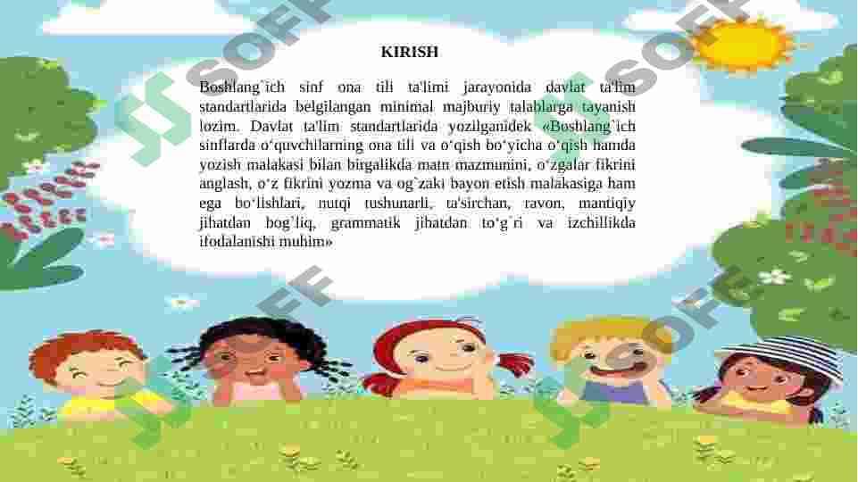 BOSHLANG`ICH SINF O‘QUVCHILARINI IJODIY FIKRLASHGA O‘RGATISH 3