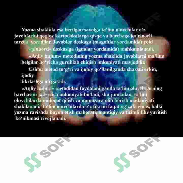 Kreativ fikrlashning Aqliy hujum metodi 3