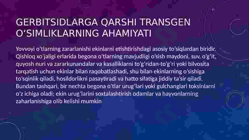 Gerbitsidlarga chidamli transgen o'simlik olish biotexnologiyasi 3