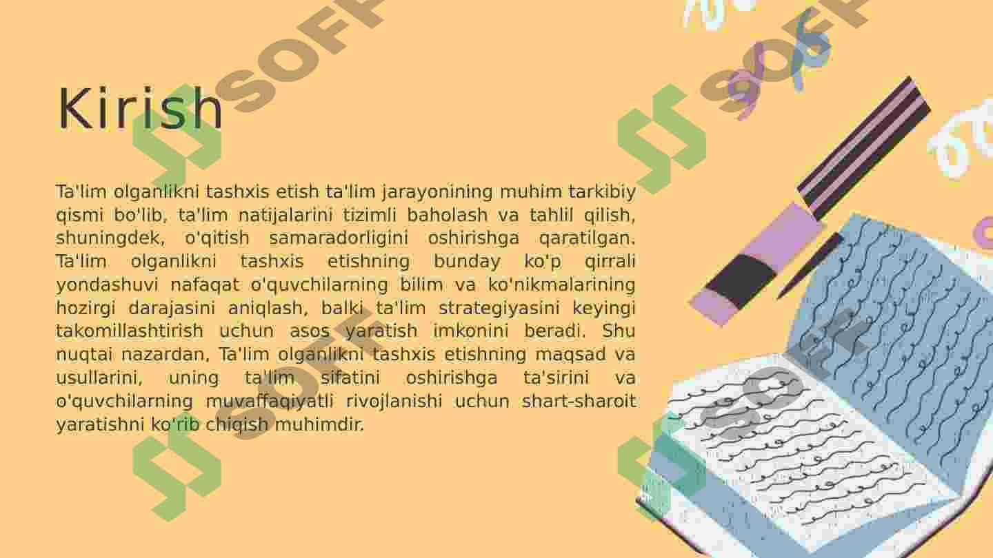 Ta’lim olganlikni tashxis etish 3