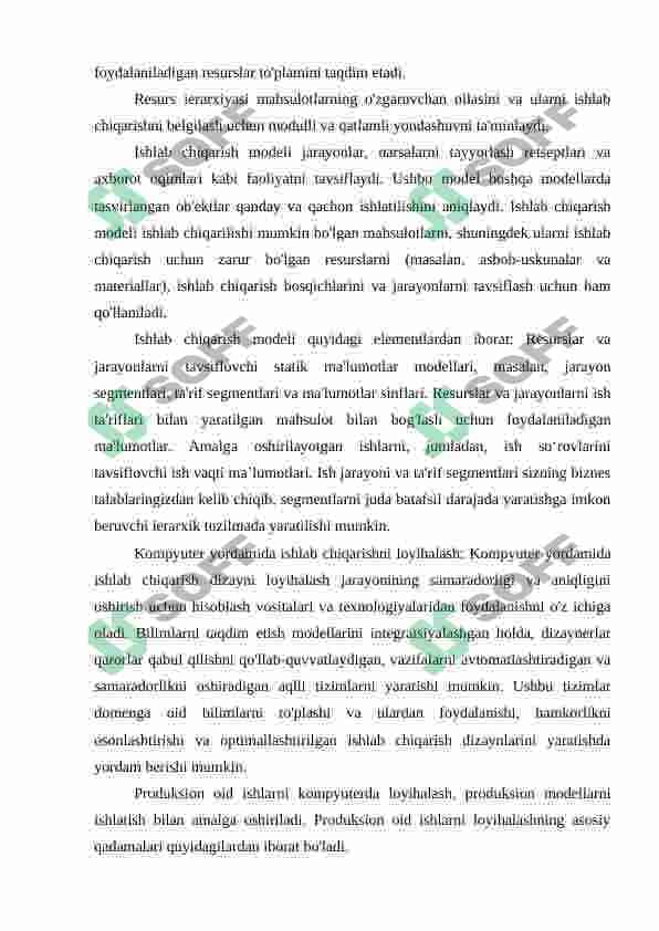 BILIMLARNI TASVIRLASH MODELLARI 3