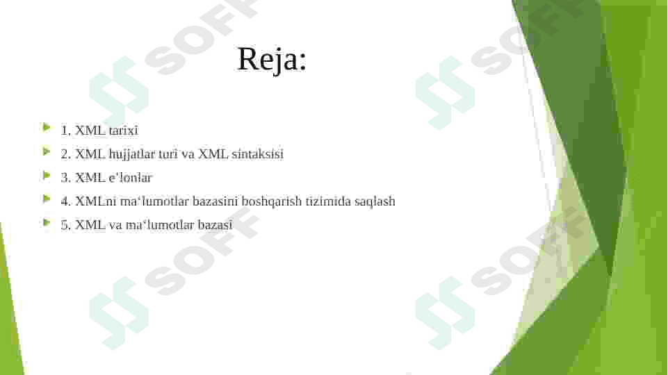 XML va Ma’lumotlar bazasi 3