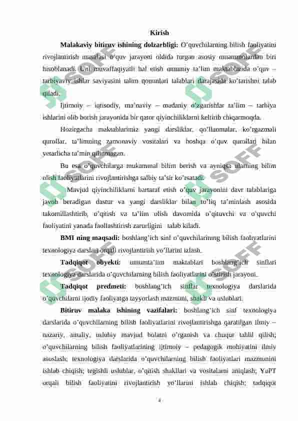 BOSHLANG'ICH SINF TEXNOLOGIYA DARSLARIDA O'QUVCHILARNING BILISH FAOLIYATINI SHAKLLANTIRISH METODLARI 3