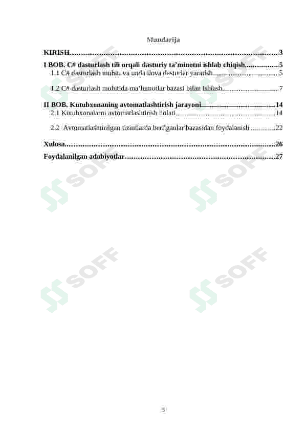 Tashkilot xodimlari ma’lumotlarini jamlovchi tizim. 3