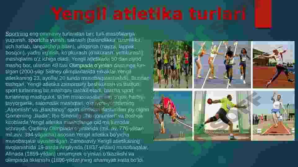 Yengil atletika tarixi va rivojlanishi 3