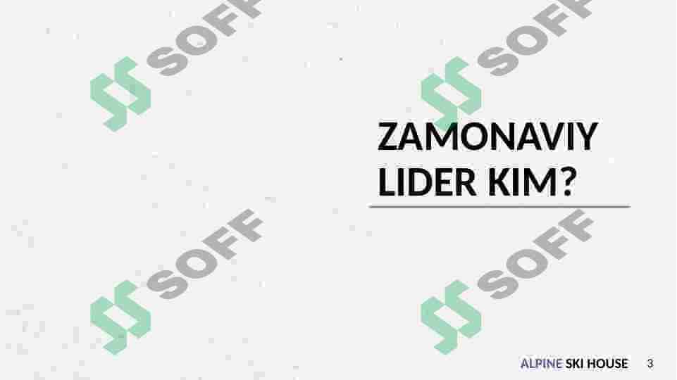 Zamonaviy liderning ahloqi 3