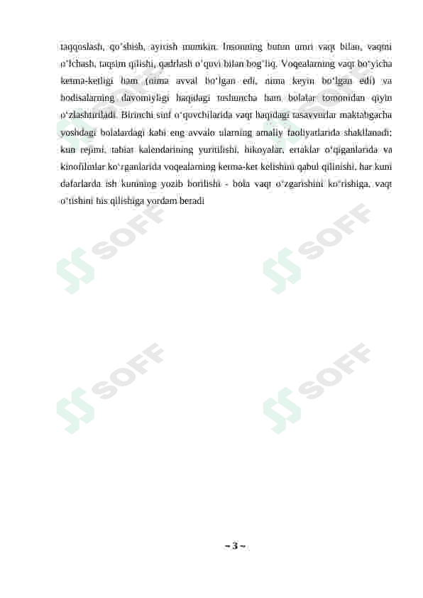 Boshlang'ich sinflarda vaqt va uning o'lchov birliklarini o'rganish 3