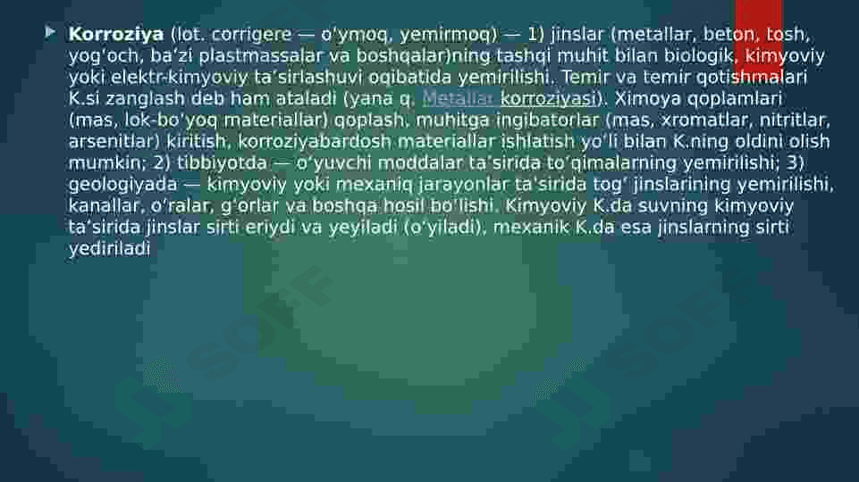Metallarning korroziyasi va unga qarshi kurashish usullari 3