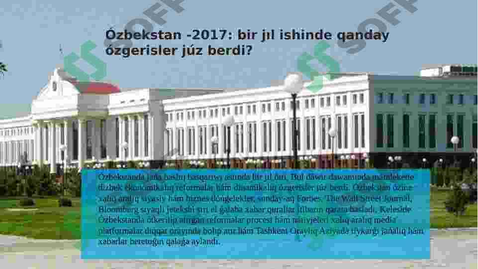 2017 jilda Ozbekistanda ken kolemli ekonomikaliq reformalar dasturin qabil etiliwi ham onin` a’himiyeti 3