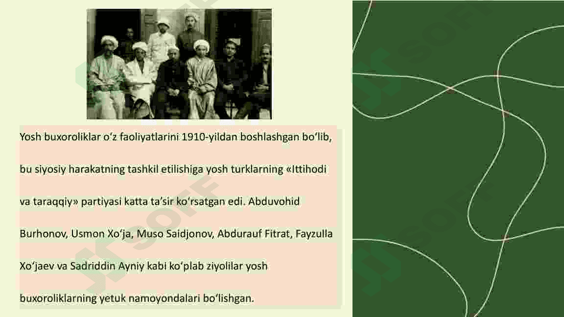 YOSH BUXOROLIKLAR  FAOLIYATI VA BUXORO  AMIRLIGINING  TUGATILISHI (10-sinf O'zbekiston tarix ) 3