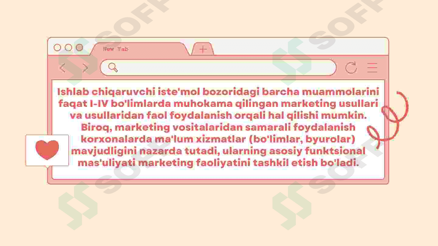 Marketing xizmatlarining kuchli tuzilmasini tashkil etish 3