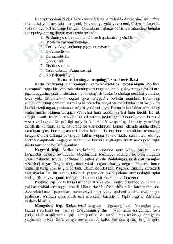 Dunyo irqlari 3