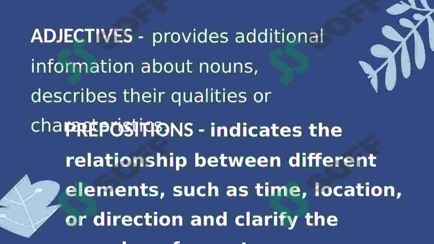 Adjectives and dependent prepositions 3