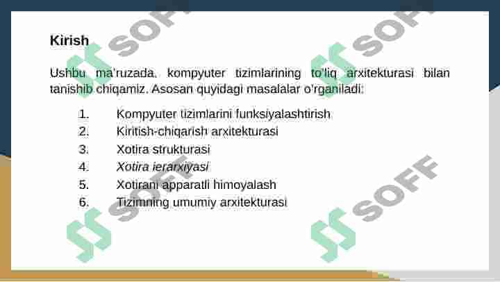 Operatsion tizimlar arxitekturasi 3