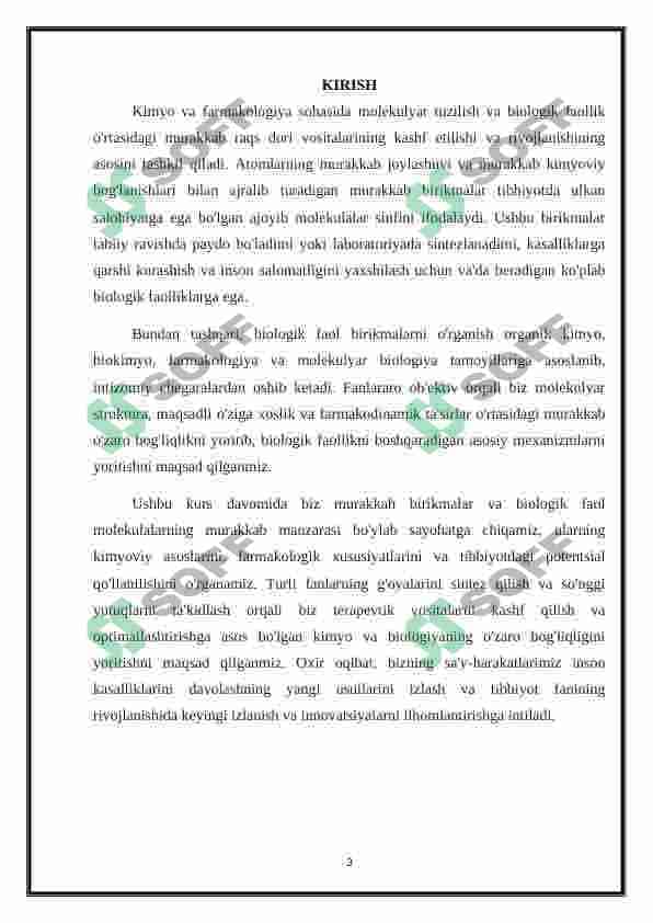 Kompleks birikmlar - biologik faol birikmalar 3