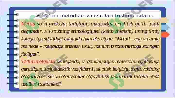 Ta'lim metodlari va vositalari 3