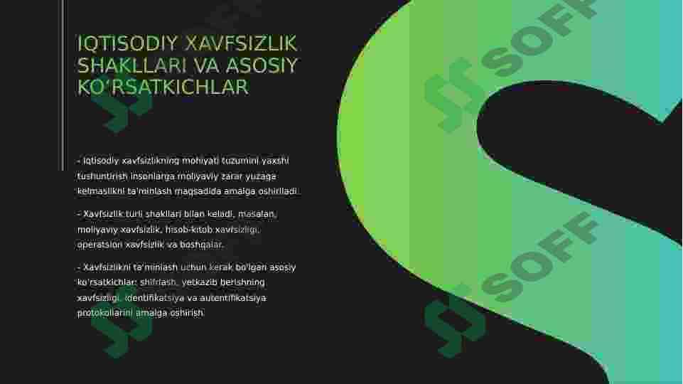 Iqtisodiy xavfsizlik shakllari va asosiy ko‘rsatkichlar 3