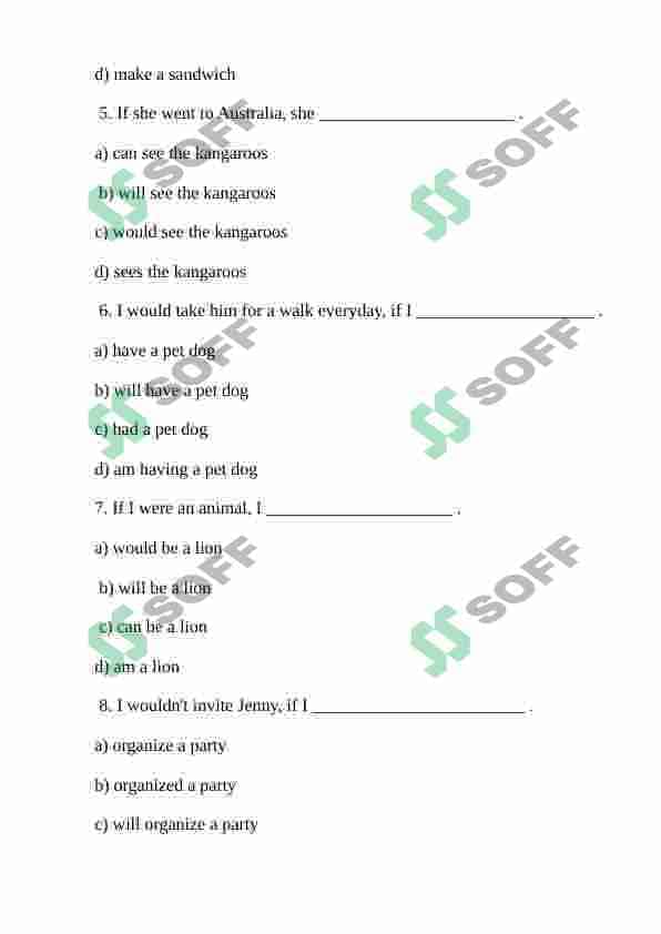 IF CLAUSE TYPE 1 , 2 , 3  and mixed  EXERCISES CONDITIONALS 3