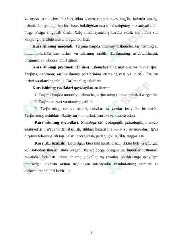 Tarjima turlarining tahlil va turlari 3