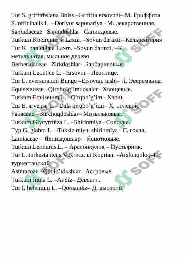 Tarkibida sapaninlar saqalagan preparatlar, ularning turlari 3