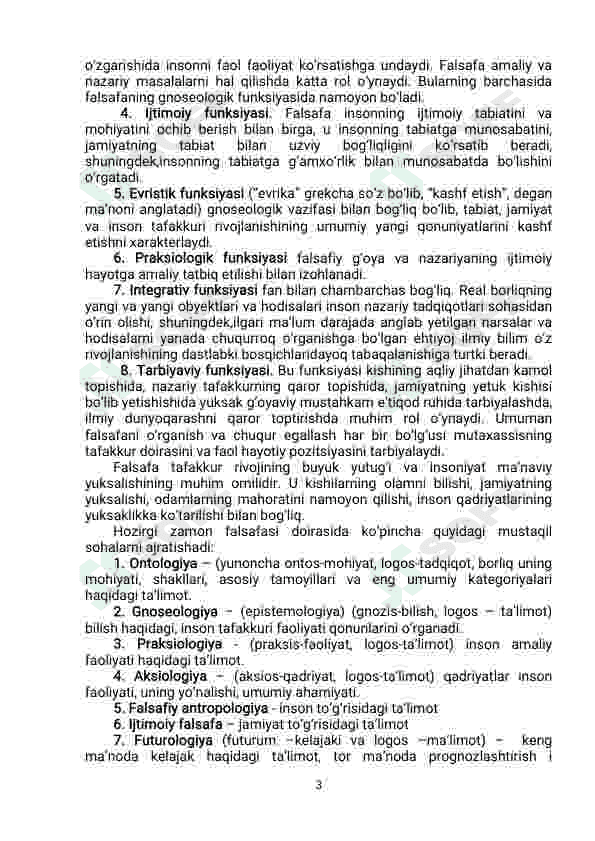 Falsafa va uning jamiyat hayotidagi roli 3