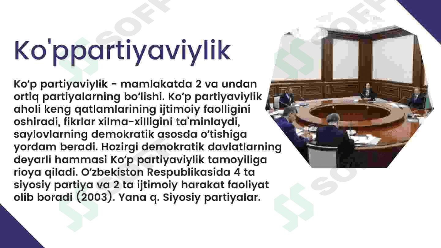O'zbekistondagi ko'ppartiyaviylik tizimining shakllanishi va uning ahamiyati. 3