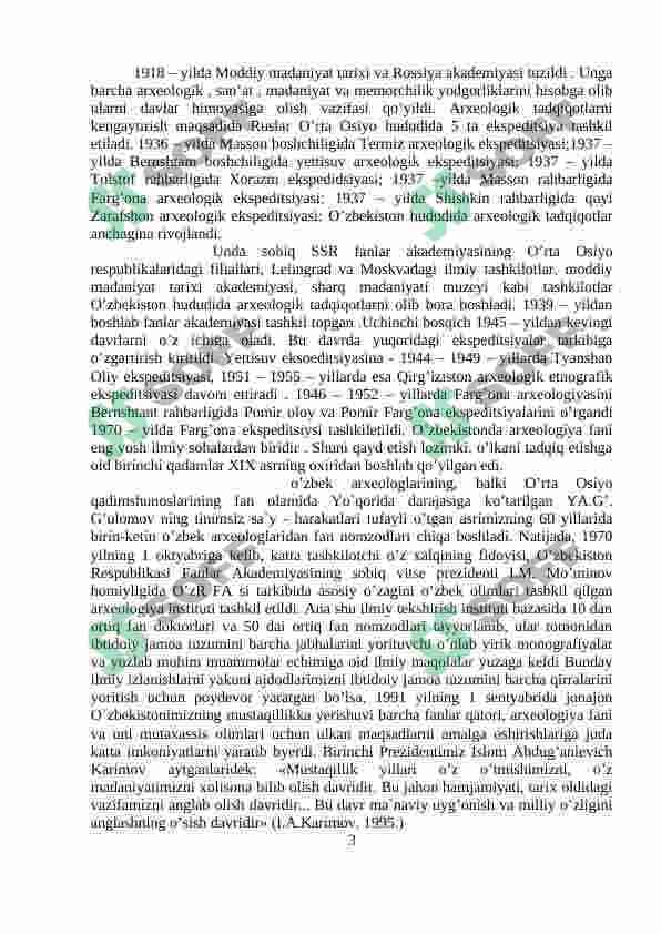 sovetlar davrida ozbekiston arxeologiyasi 3