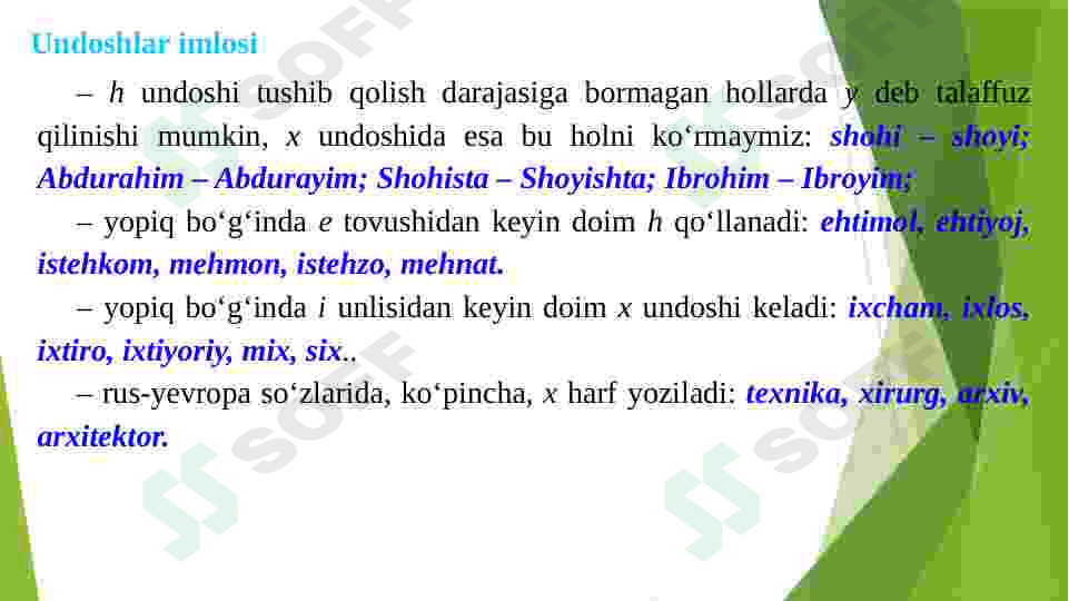 Tovush o’zgarishlari ,bosh harflar imlosi. 3
