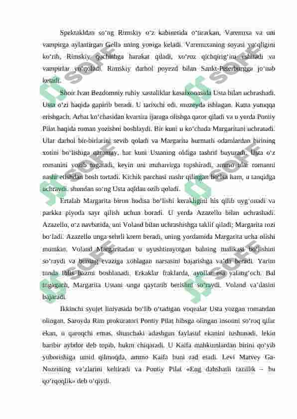 Usta va Margarita asari tahlili Mihail Bulgakov 3