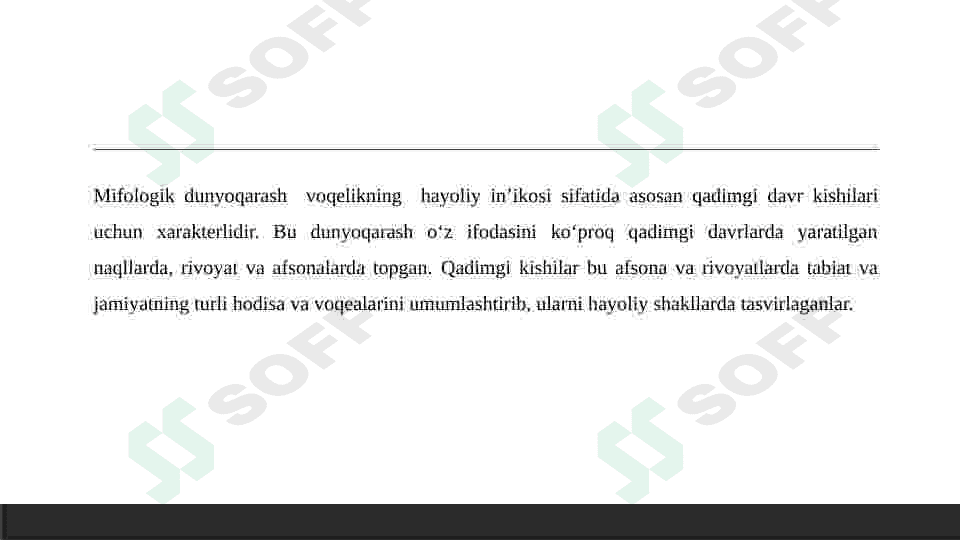 Mifologik dunyoqarash 3