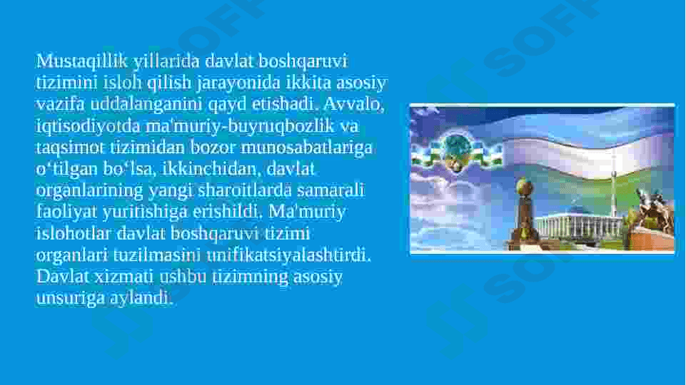 Mustaqillik yillarida davlat boshqaruvi tizimida amalga oshirilgan islohotlar 3