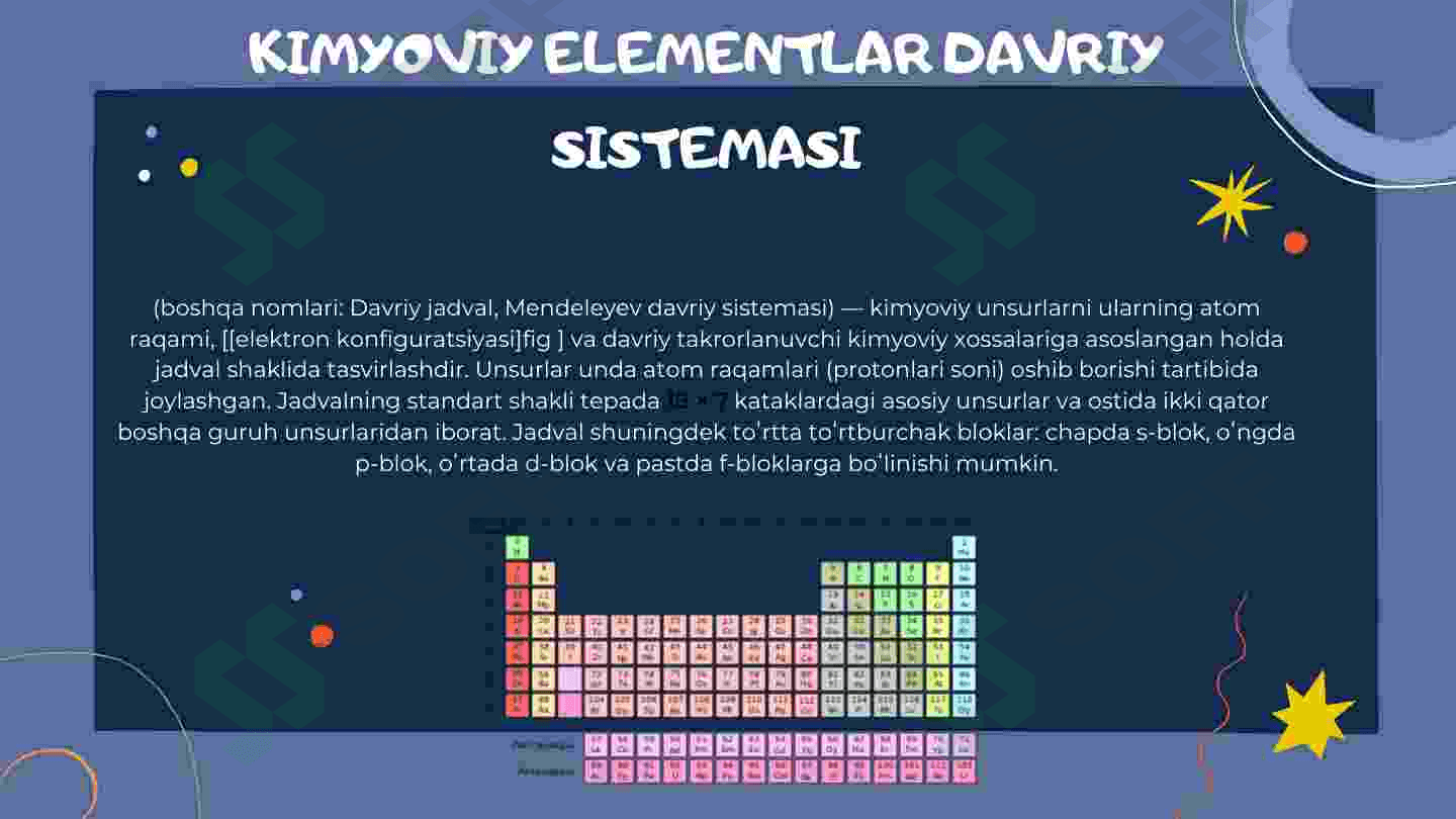 Murakkab moddalar xossalarining davriy o'zgarishi. 3