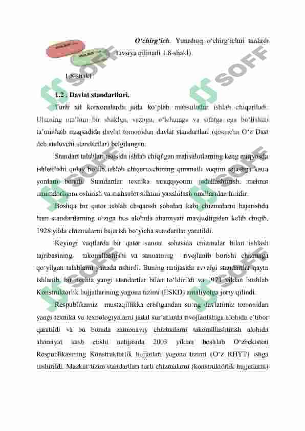 DAVLAT STANDARTLARI. O‘ZDST 2:301:96-2.307:97. FORMATLAR, MASSHTABLAR, CHIZIQ TURLARI. 3