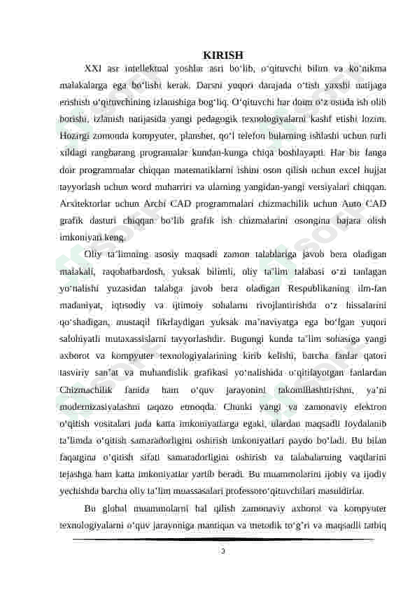 Autocad dastur interfeysi va instrumentlar paneli 3